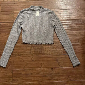 Aeropostale The OG Tee Collection Shrunken Tee in Gray Size M